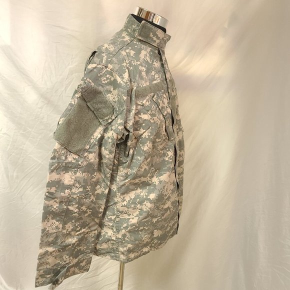 US Army Medium Long Digital Camo BDU Uniform Hunting Field Full Zip Jacket Shirt - Picture 8 of 12